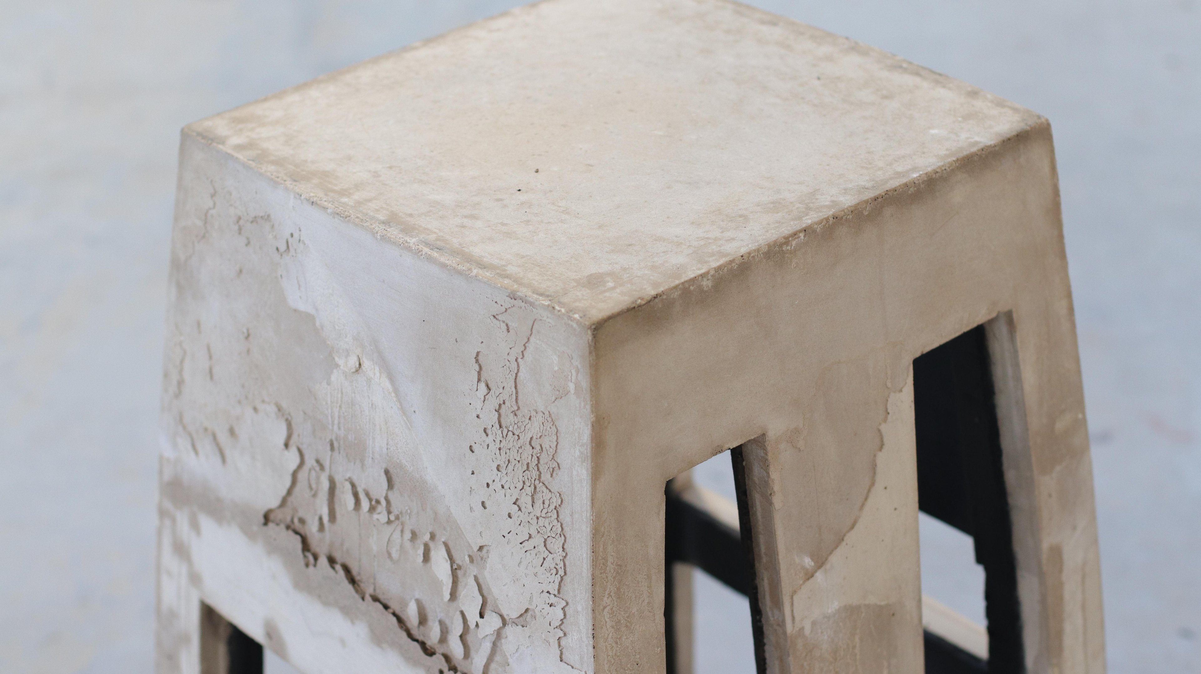 Close-up shot of one of the sculptures of the Greener Pastures series.